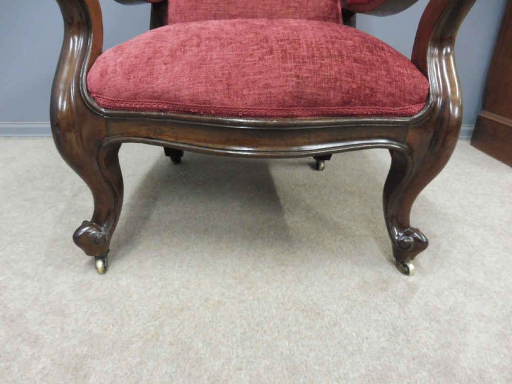 EARLY 19TH CENTURY MAHOGANY LIBRARY ARMCHAIR  View VIII