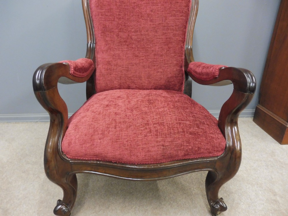EARLY 19TH CENTURY MAHOGANY LIBRARY ARMCHAIR  View IX