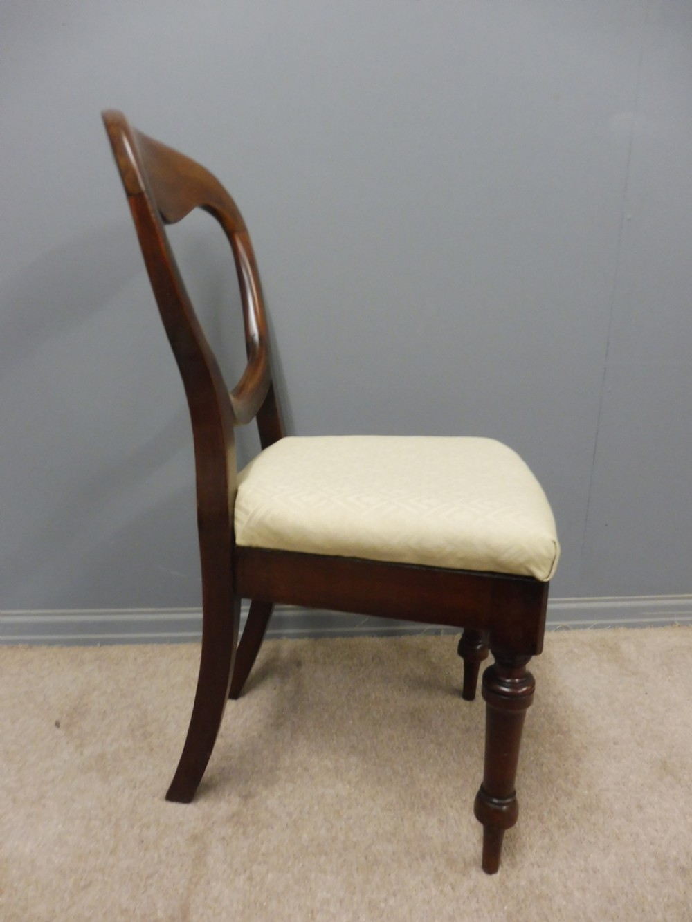 SET OF SIX VICTORIAN MAHOGANY BALLOON BACK DINING CHAIRS View V