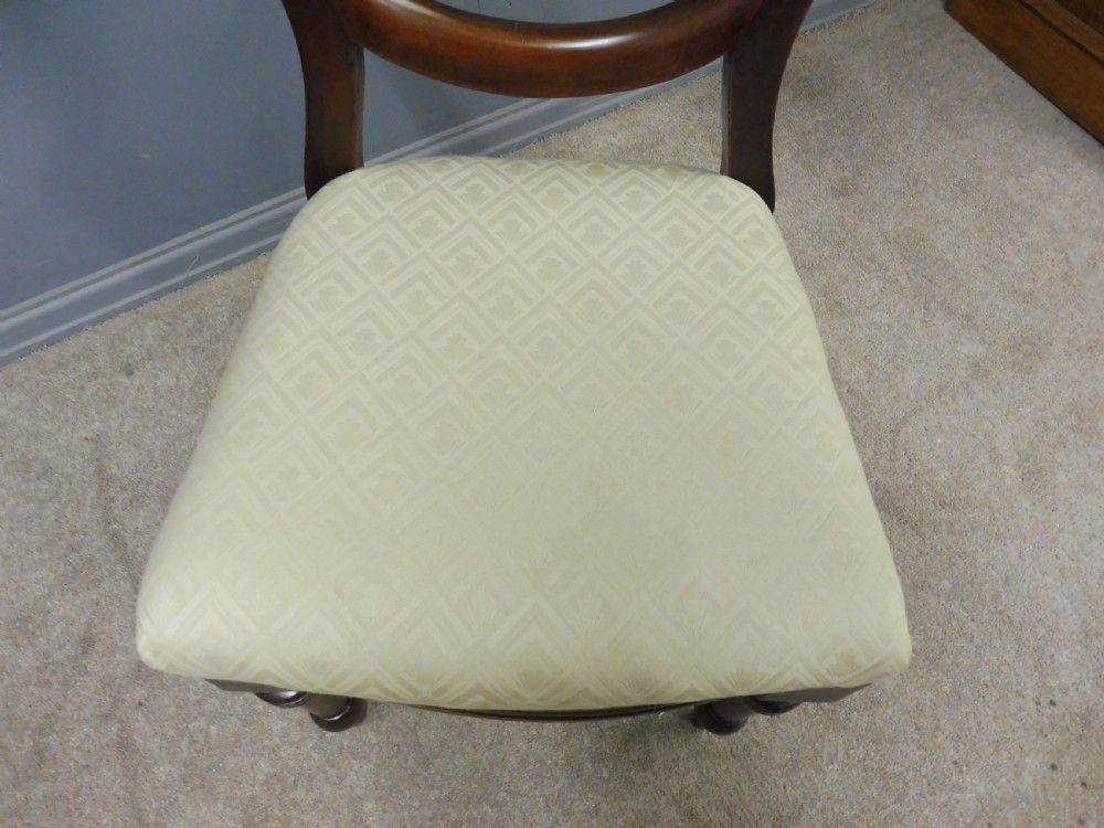 SET OF SIX VICTORIAN MAHOGANY BALLOON BACK DINING CHAIRS View VIII
