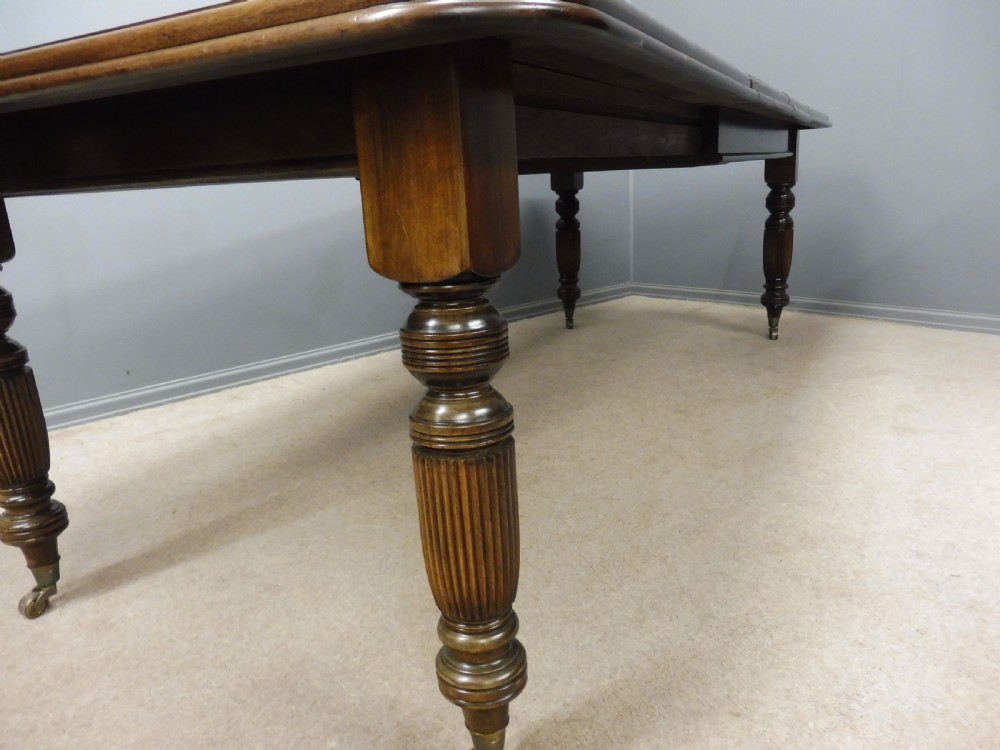 VICTORIAN MAHOGANY EXTENDING DINING TABLE CIRCA 1880 View VI