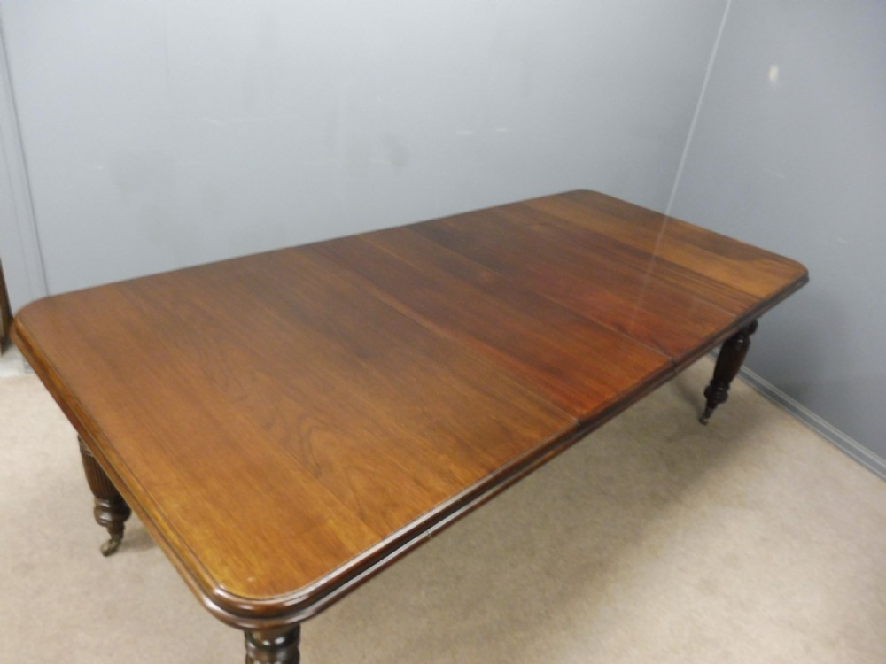 VICTORIAN MAHOGANY EXTENDING DINING TABLE CIRCA 1880 View IX