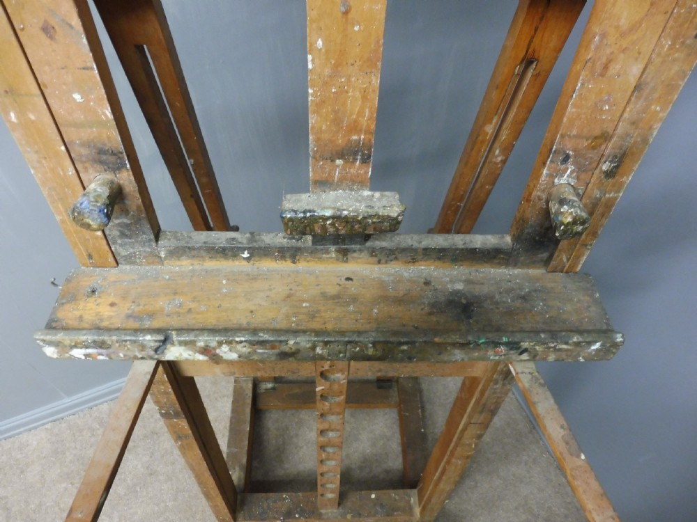LARGE PROFESSIONAL ARTISTS EASEL CIRCA 1920  View XI