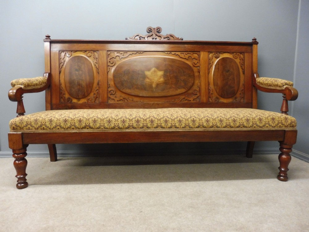MAHOGANY COUNTRY HOUSE HALL SEAT