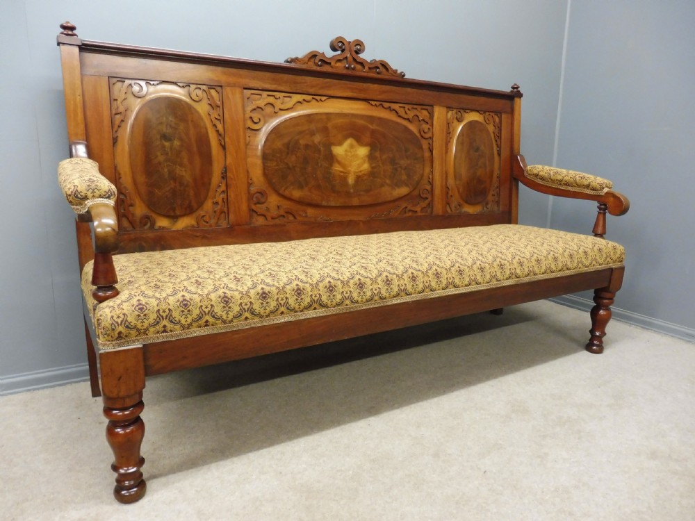 MAHOGANY COUNTRY HOUSE HALL SEAT View II