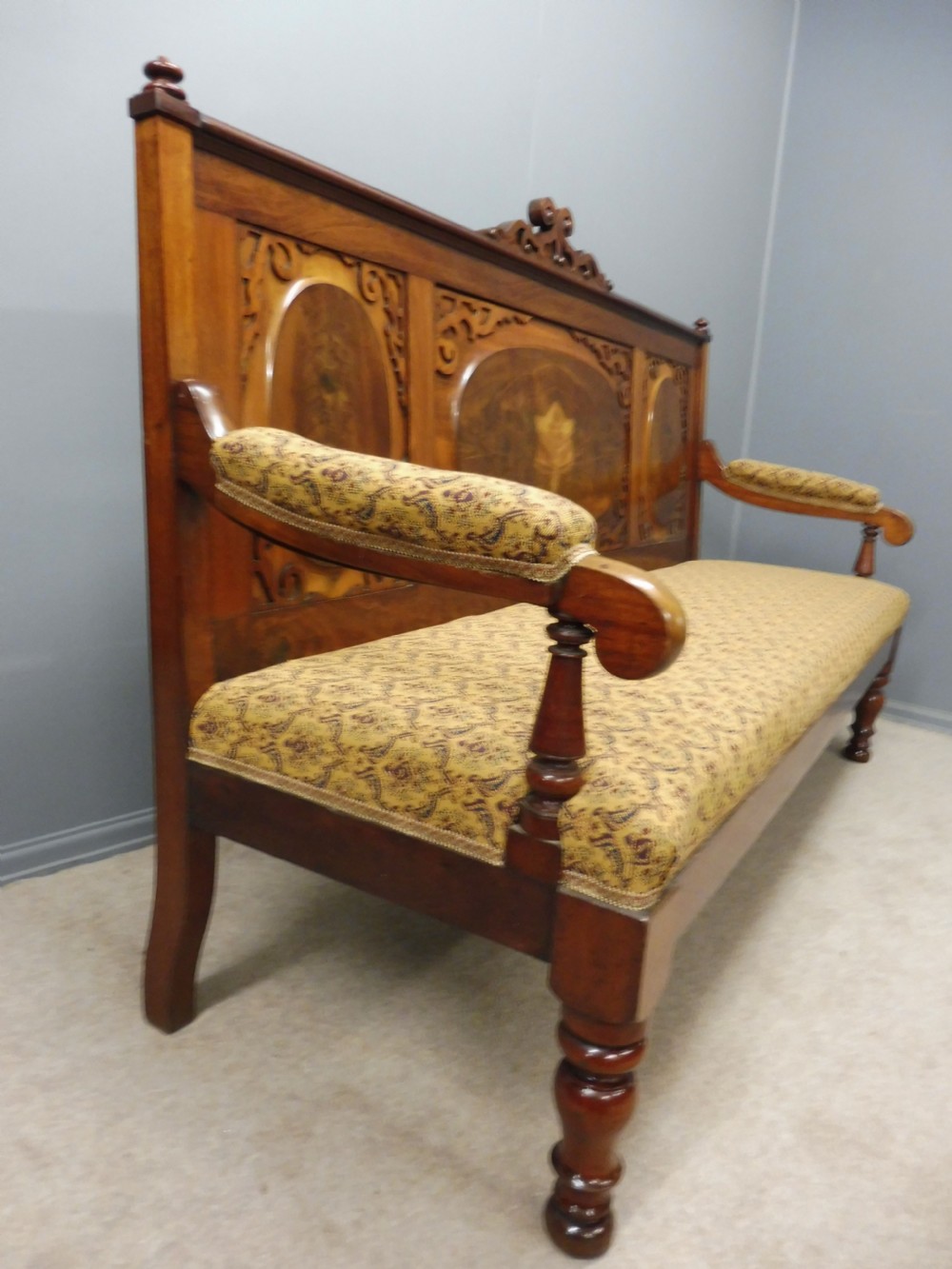 MAHOGANY COUNTRY HOUSE HALL SEAT View VIII