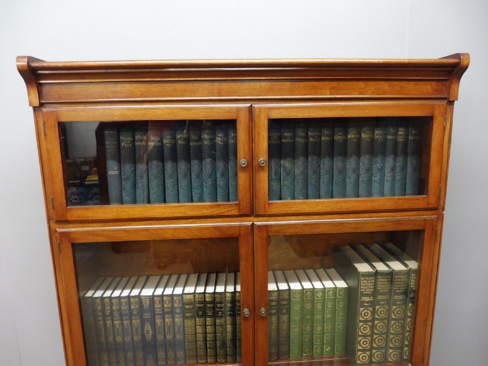 MAHOGANY 4 HIGH LAWYERS BOOKCASE View III