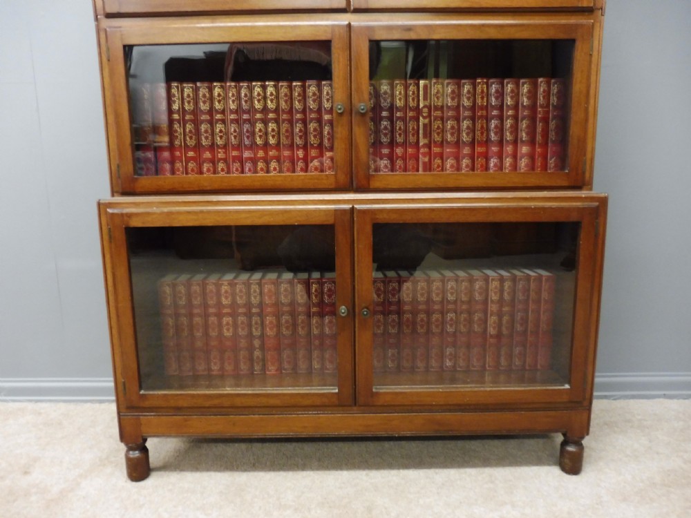 MAHOGANY 4 HIGH LAWYERS BOOKCASE View IV