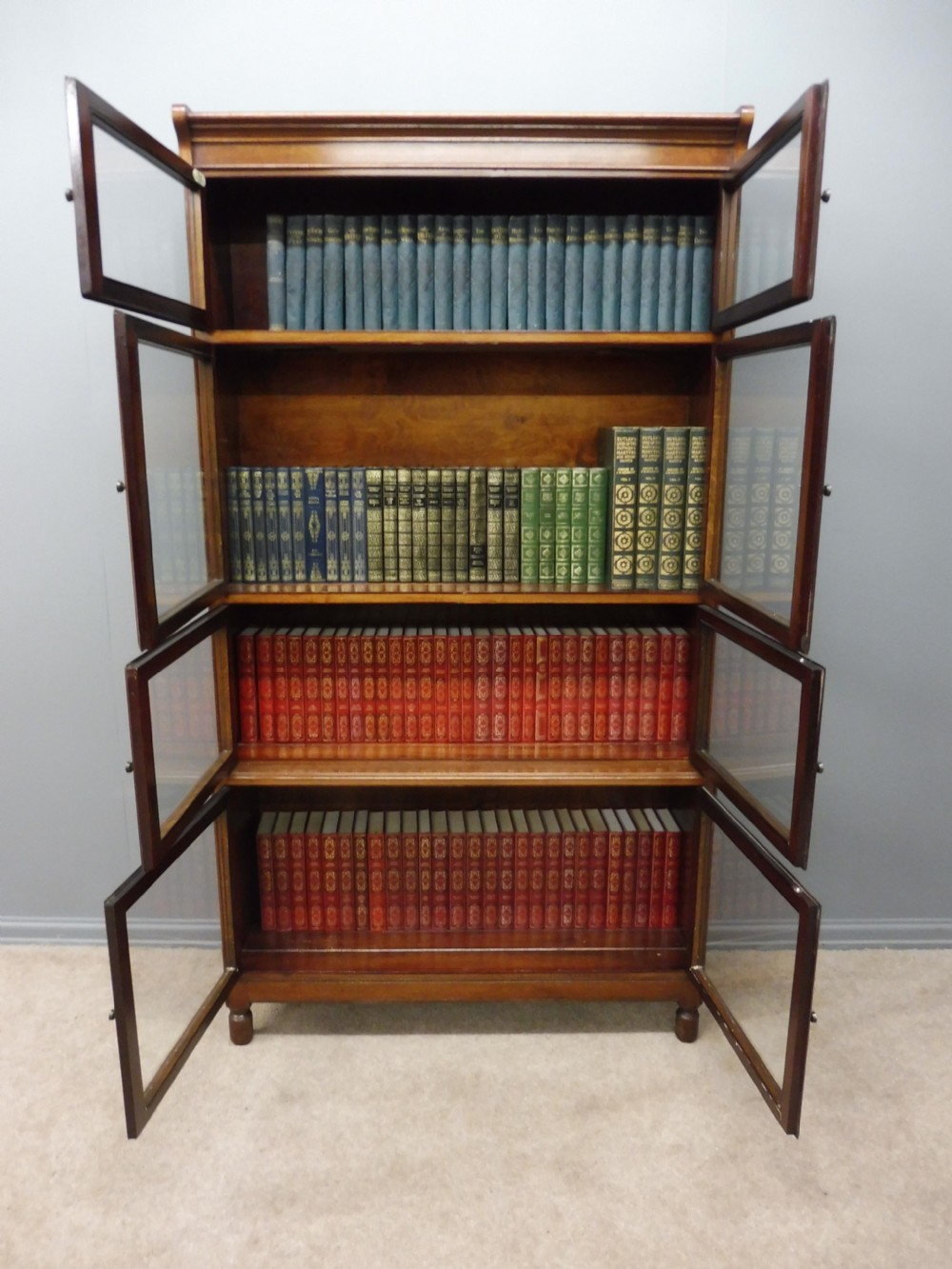 MAHOGANY 4 HIGH LAWYERS BOOKCASE View V