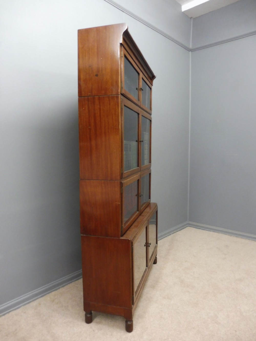 MAHOGANY 4 HIGH LAWYERS BOOKCASE View VII