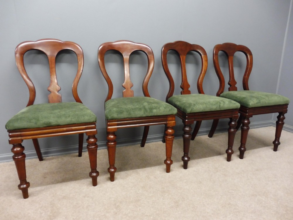 SET OF TEN RESTORED VICTORIAN MAHOGANY DINING CHAIRS View IV