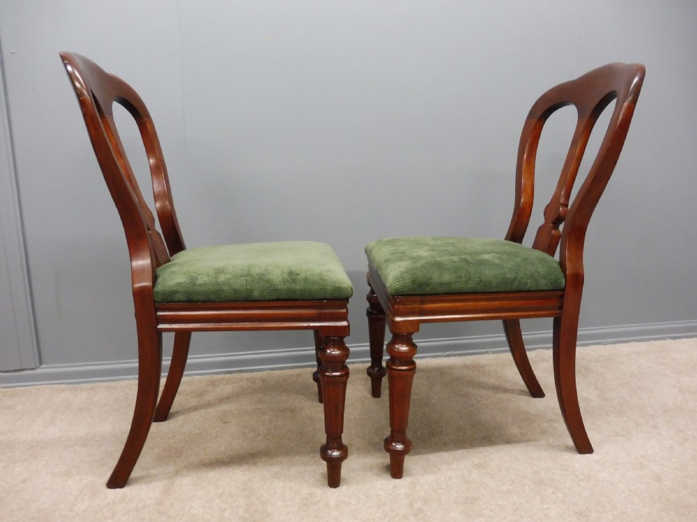 SET OF TEN RESTORED VICTORIAN MAHOGANY DINING CHAIRS View VIII