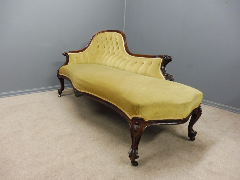 VICTORIAN ROSEWOOD CHAISE LONGUE  View IV