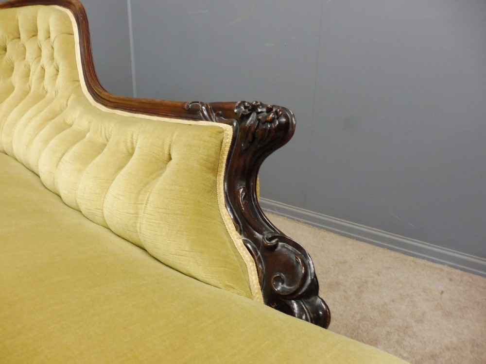 VICTORIAN ROSEWOOD CHAISE LONGUE  View VIII