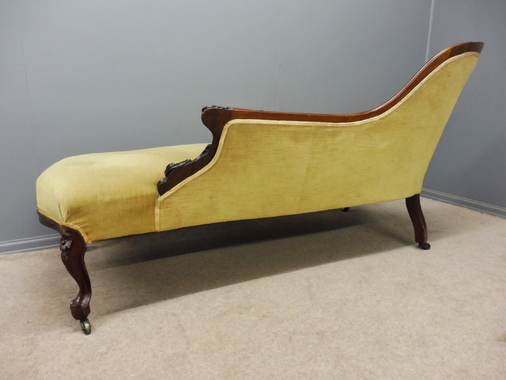 VICTORIAN ROSEWOOD CHAISE LONGUE  View IX