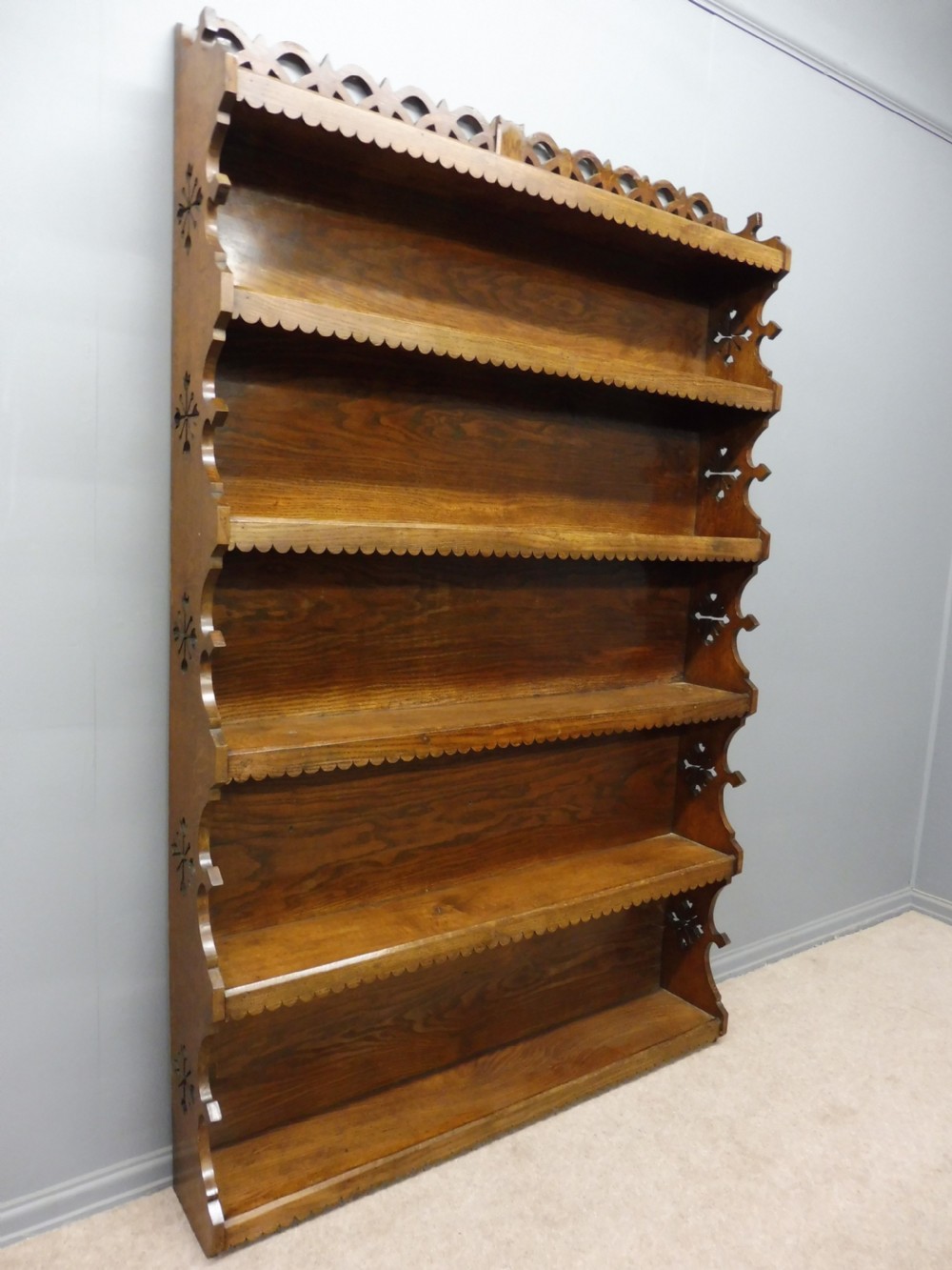 GOLDEN OAK ARTS AND CRAFTS BOOKCASE