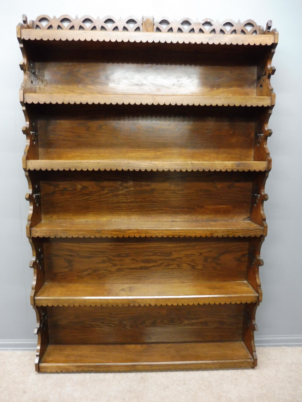 GOLDEN OAK ARTS AND CRAFTS BOOKCASE View II