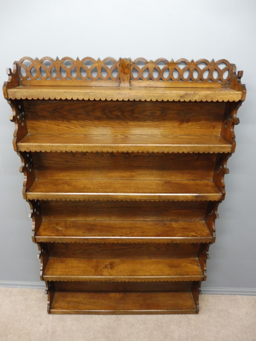 GOLDEN OAK ARTS AND CRAFTS BOOKCASE View XII