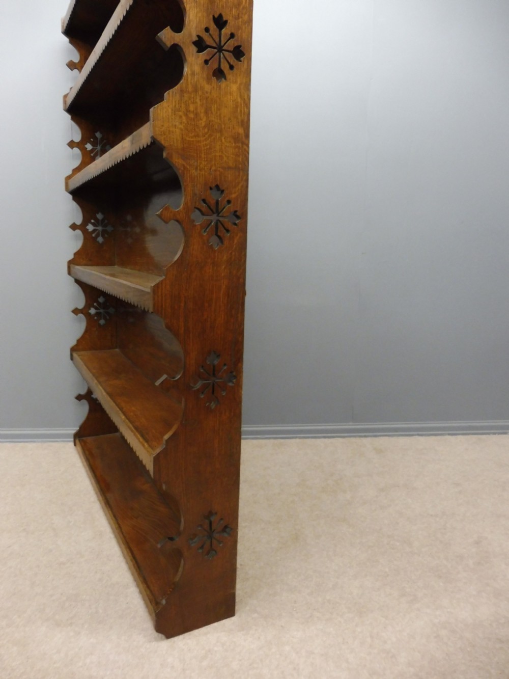 GOLDEN OAK ARTS AND CRAFTS BOOKCASE View XIII