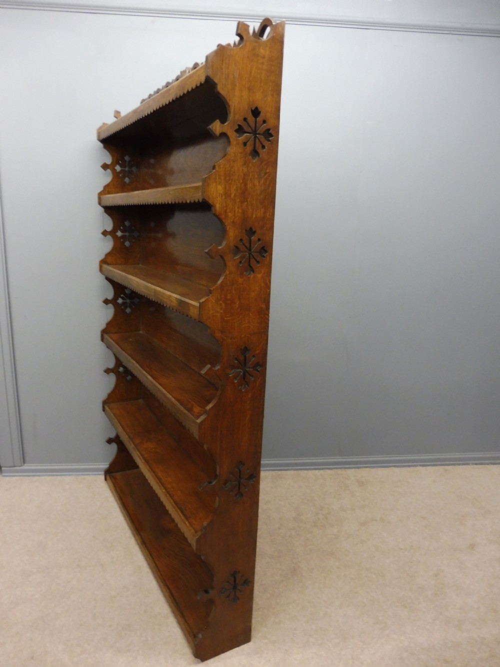 GOLDEN OAK ARTS AND CRAFTS BOOKCASE View XIV