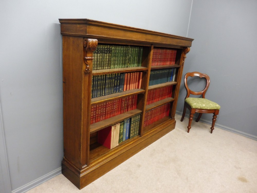 VICTORIAN GOLDEN OAK BOOKSHELVES View III