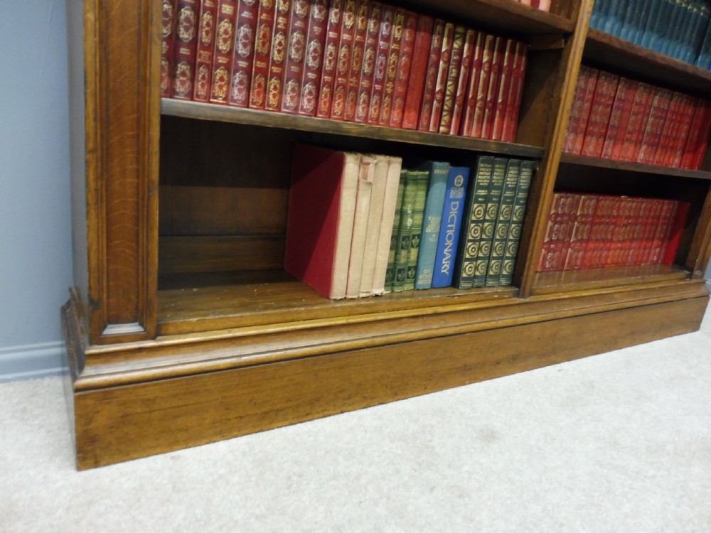 VICTORIAN GOLDEN OAK BOOKSHELVES View VIII