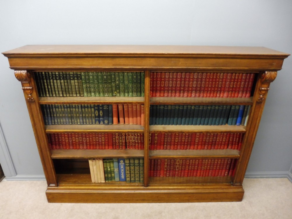 VICTORIAN GOLDEN OAK BOOKSHELVES View IX