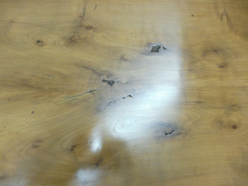 LARGE FRENCH FRUITWOOD FARMHOUSE TABLE View XV