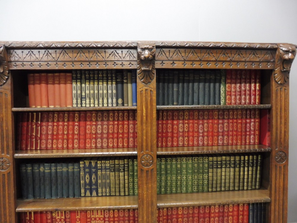 VICTORIAN OAK CARVED BOOKCASE  View VII