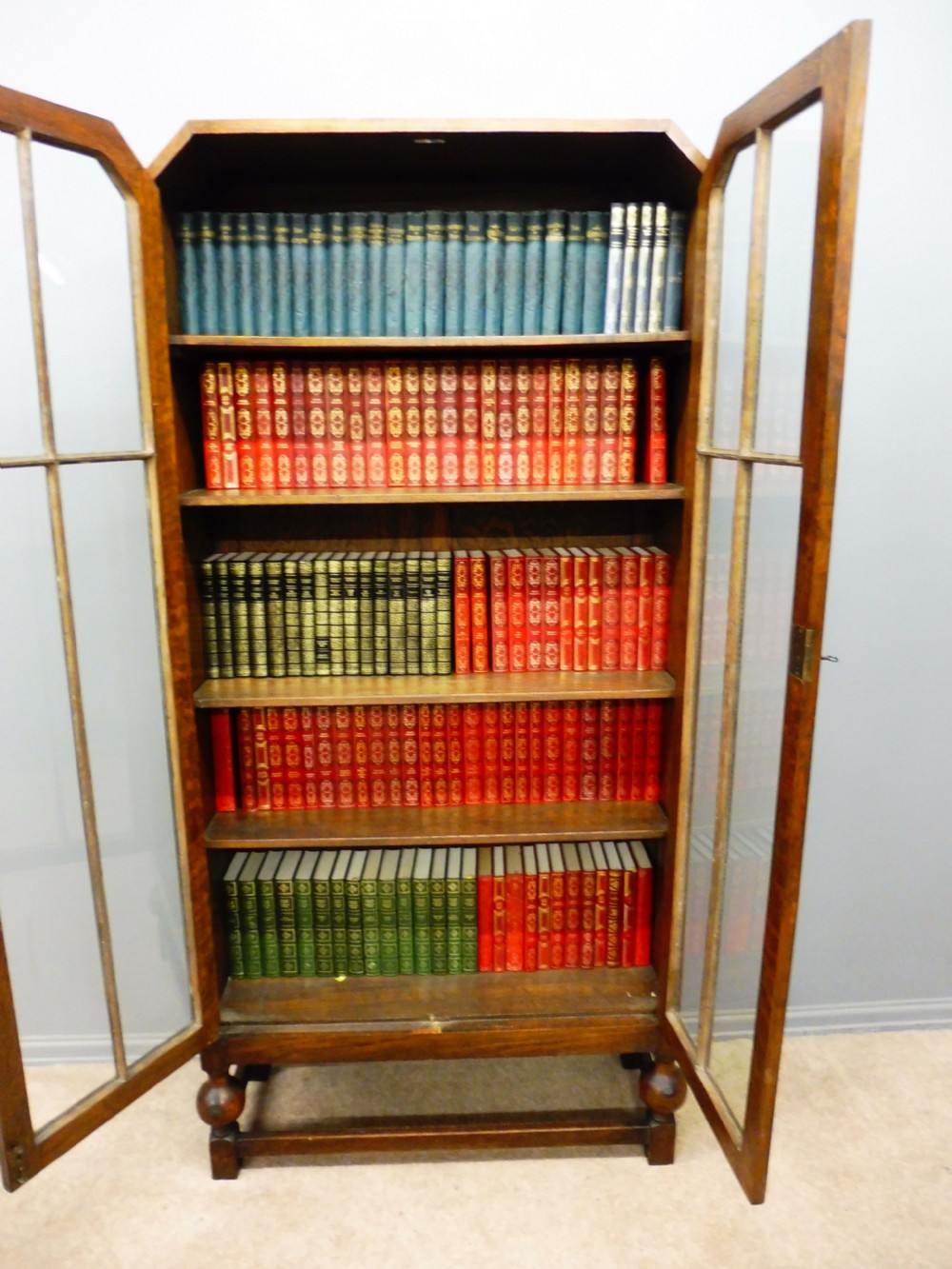 OAK ART DECO BOOKCASE View X