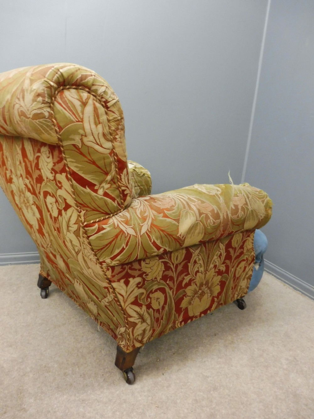 VICTORIAN HOWARD STYLE ARMCHAIR FOR RE UPHOLSTERING View VI