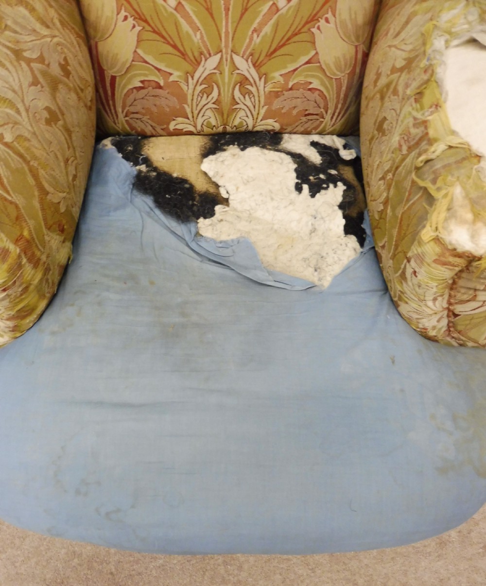 VICTORIAN HOWARD STYLE ARMCHAIR FOR RE UPHOLSTERING View IX