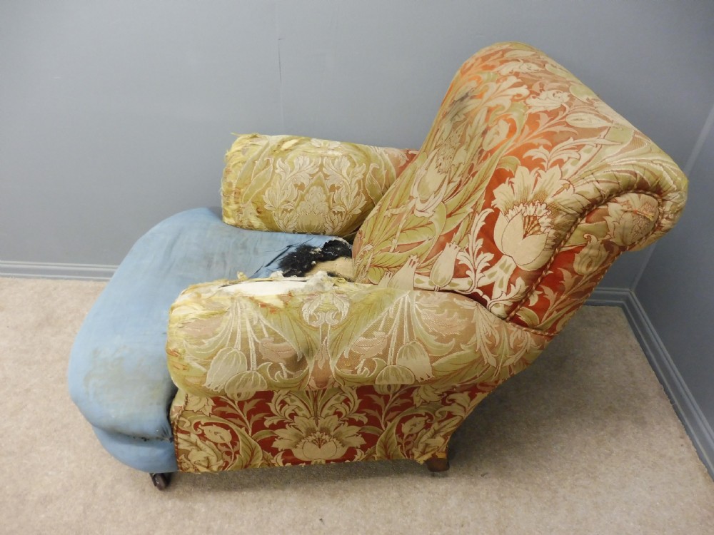 VICTORIAN HOWARD STYLE ARMCHAIR FOR RE UPHOLSTERING View XI