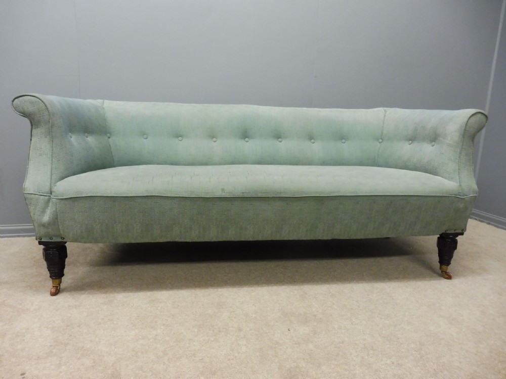 VICTORIAN TURNED LEG SOFA CIRCA 1890