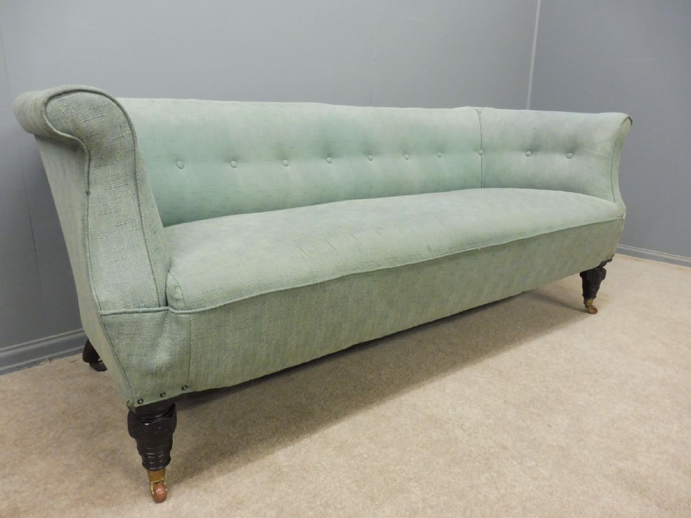 VICTORIAN TURNED LEG SOFA CIRCA 1890 View III