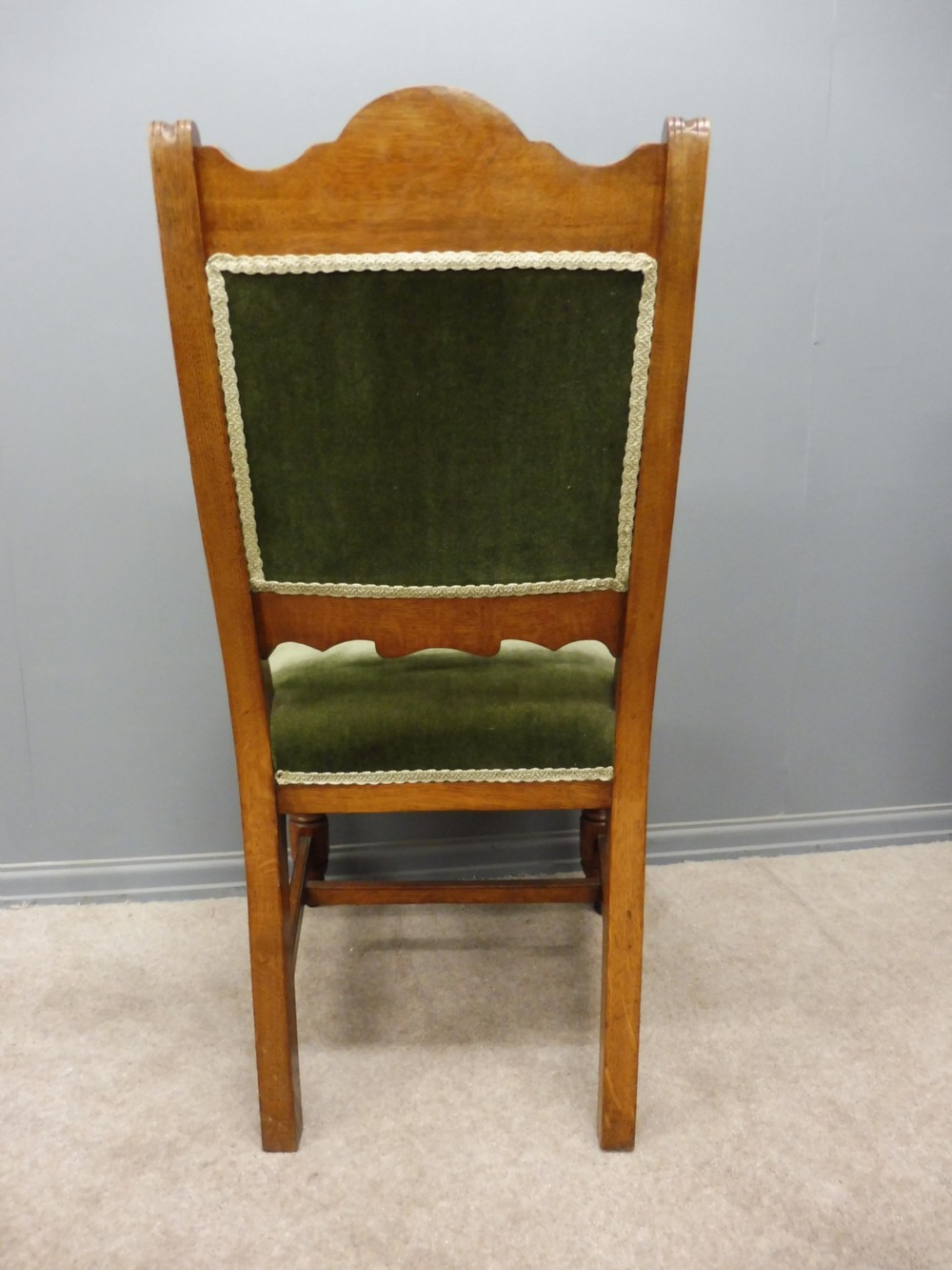 SET OF 8 SUPERIOR QUALITY VICTORIAN OAK DINING CHAIRS View XIII