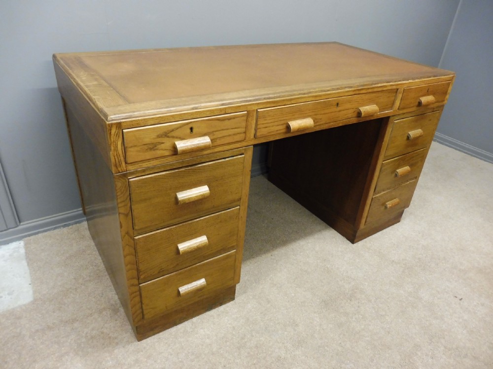 OAK ART DECO DESK View II