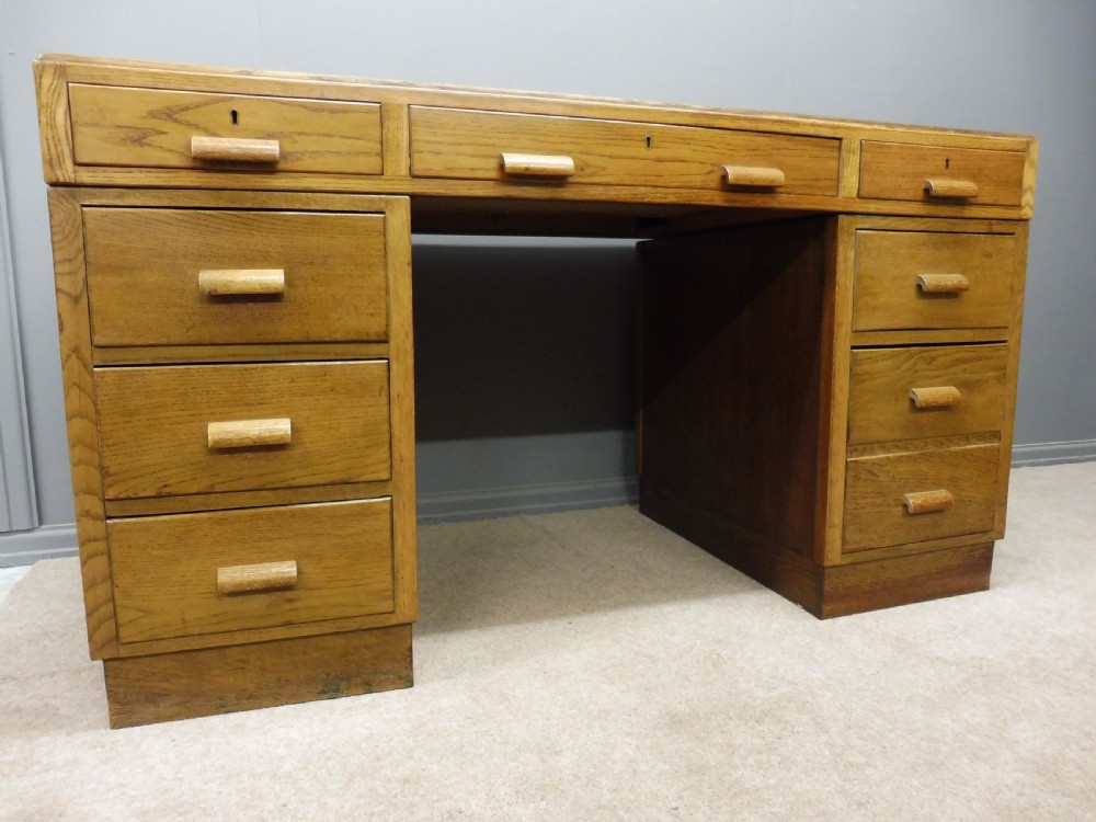 OAK ART DECO DESK View III