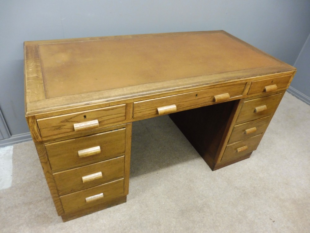 OAK ART DECO DESK View IV
