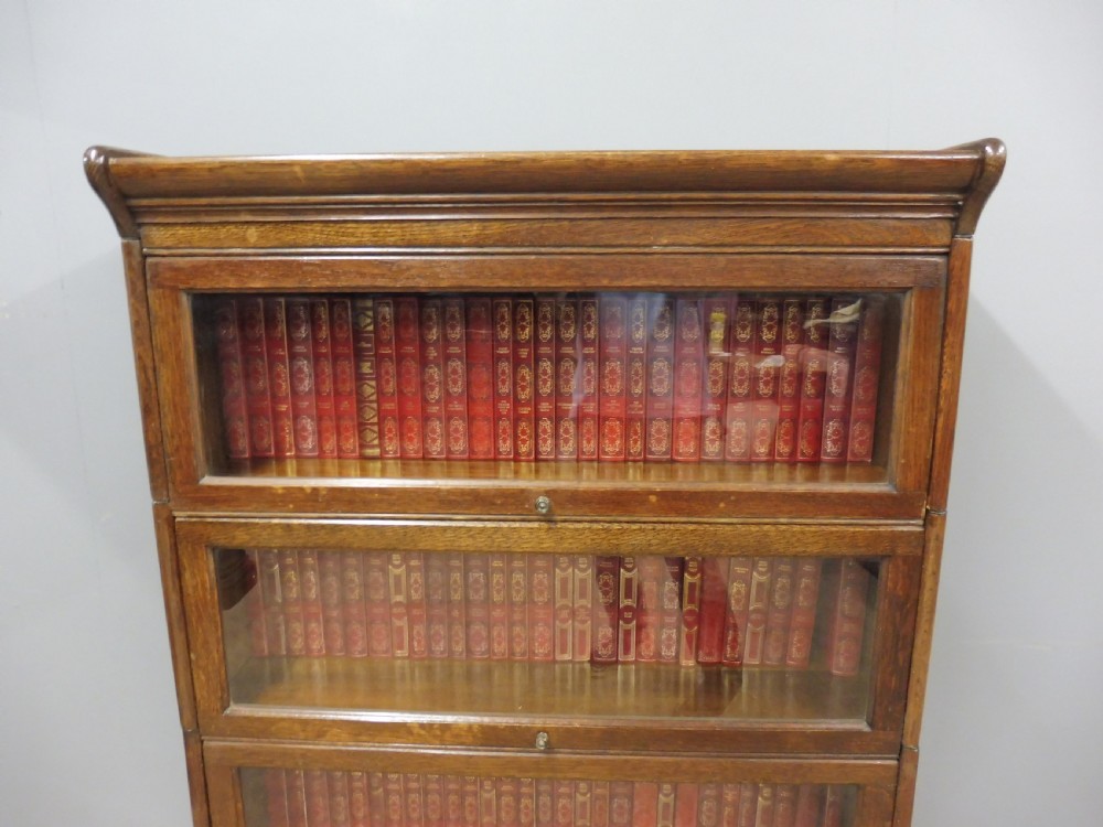 EDWARDIAN OAK LAWYERS BOOKCASE View V