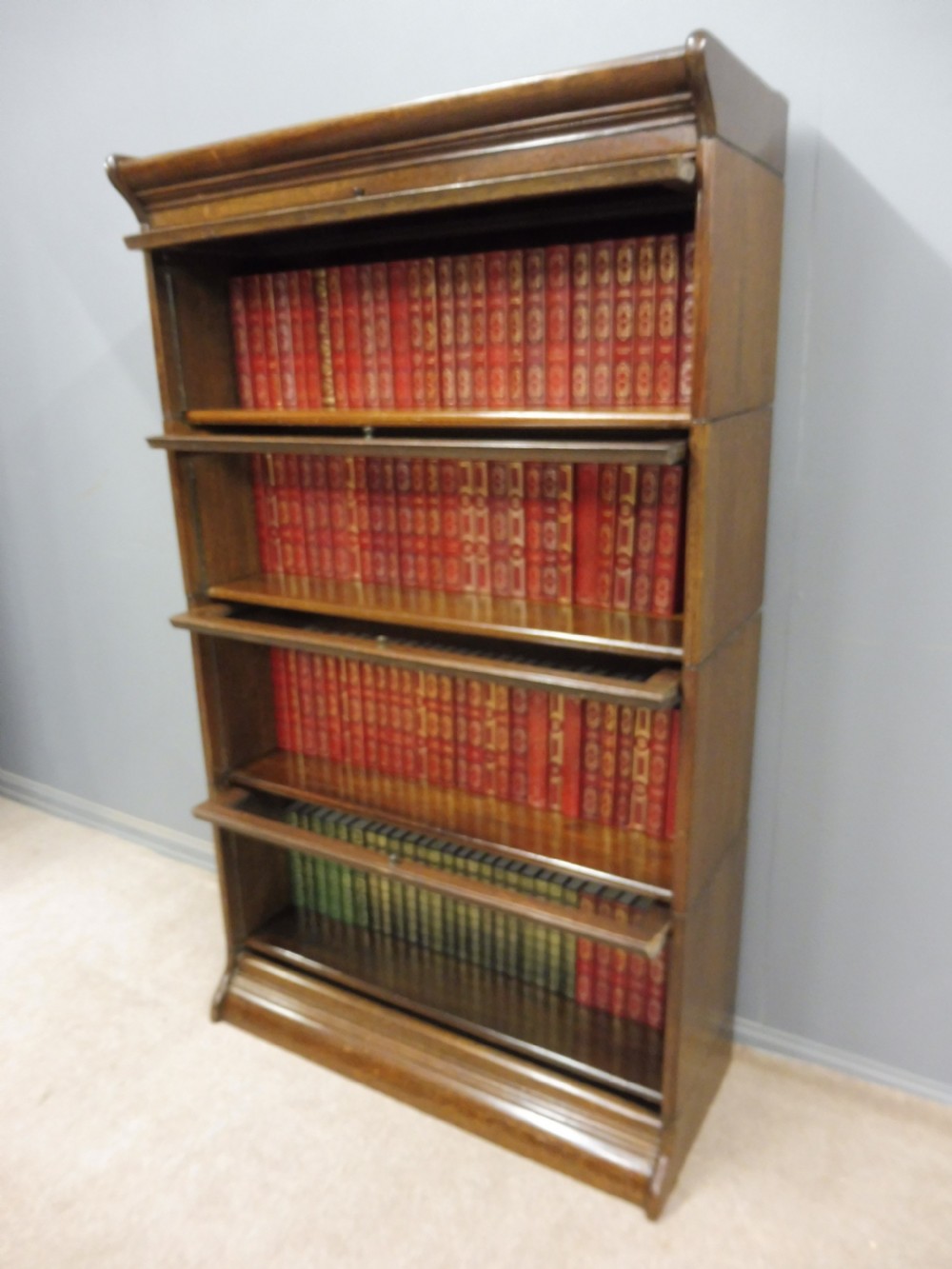 EDWARDIAN OAK LAWYERS BOOKCASE View VI