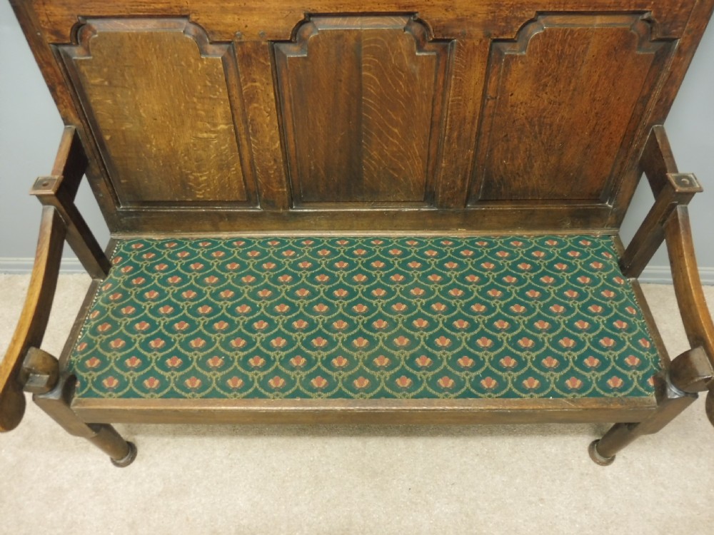 SMALL OAK ANTIQUE TAVERN BENCH CIRCA 1780-1800 View IV