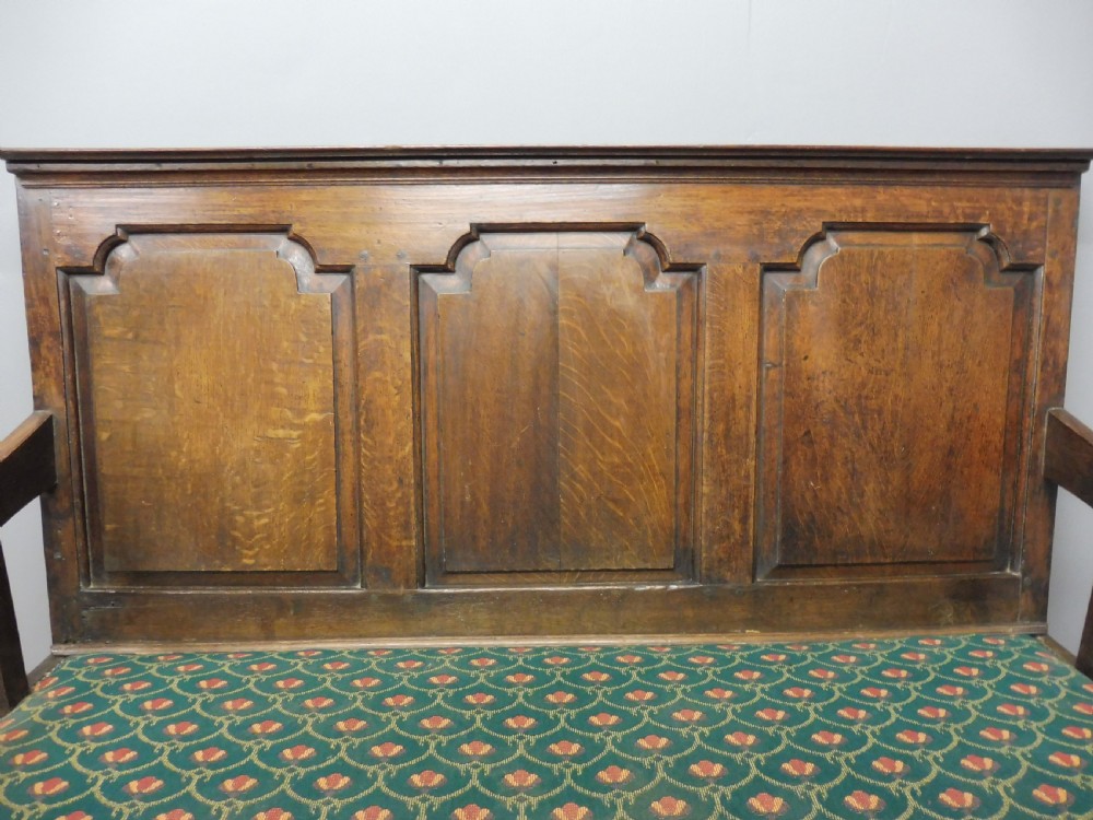 SMALL OAK ANTIQUE TAVERN BENCH CIRCA 1780-1800 View V