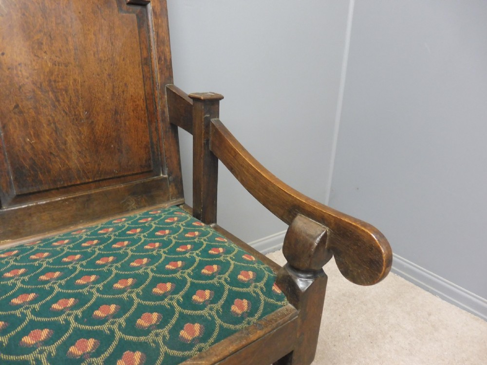 SMALL OAK ANTIQUE TAVERN BENCH CIRCA 1780-1800 View VI