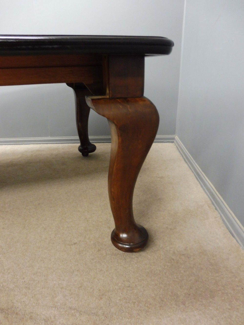 VERY LARGE LATE VICTORIAN COUNTRY HOUSE MAHOGANY EXTENDING DINING TABLE WITH 5 LEAVES  View IX