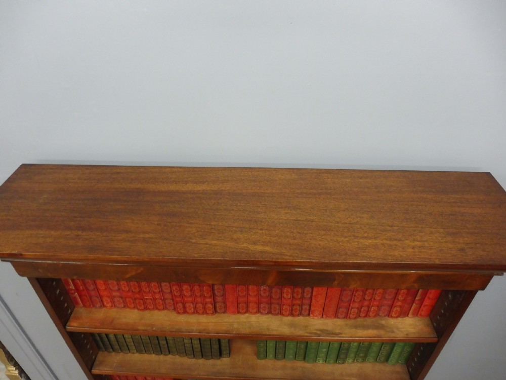 VICTORIAN MAHOGANY OPEN BOOKSHELVES  View IV