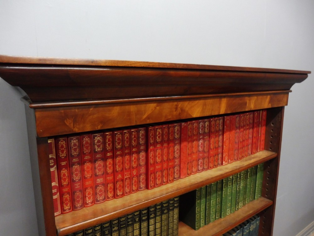 VICTORIAN MAHOGANY OPEN BOOKSHELVES  View V