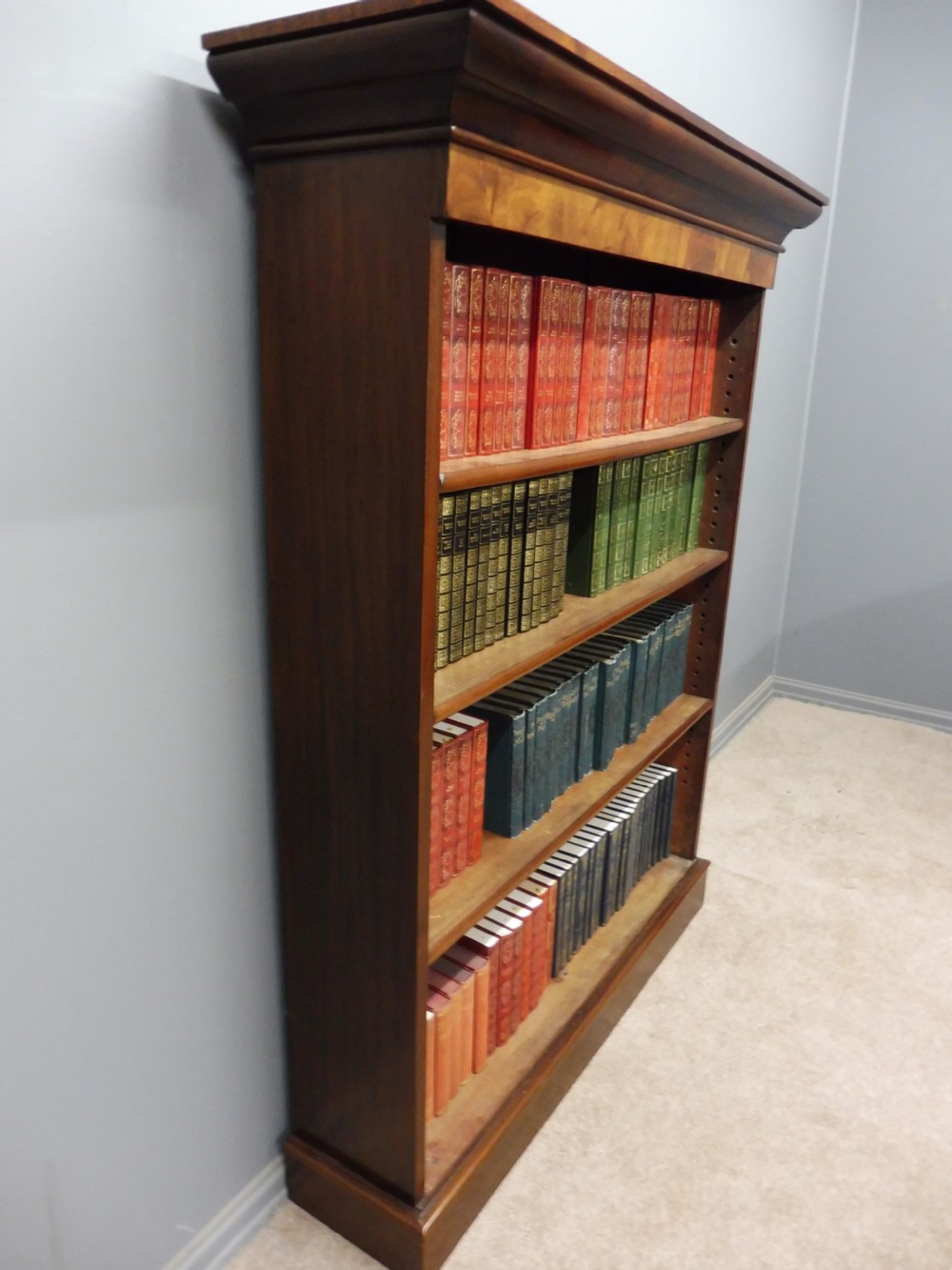 VICTORIAN MAHOGANY OPEN BOOKSHELVES  View VII