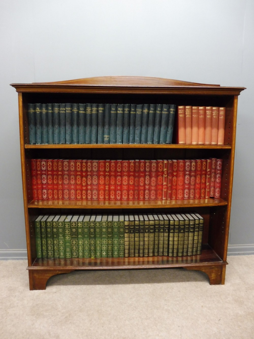 EDWARDIAN INLAID MAHOGANY BOOKCASE View II
