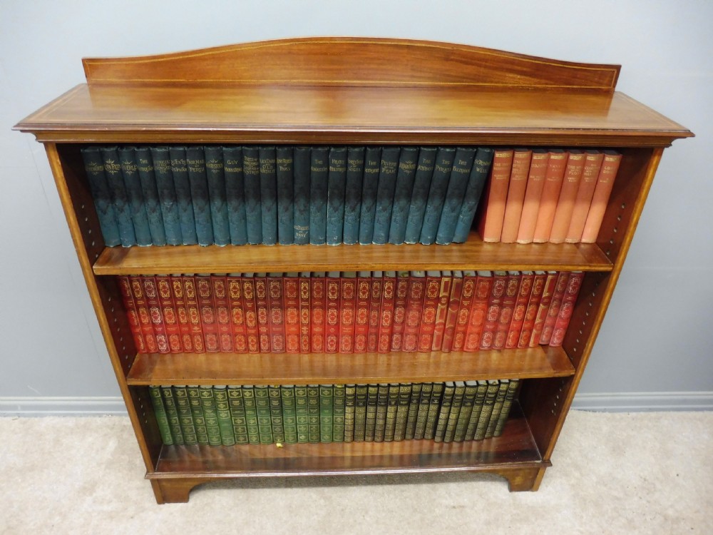 EDWARDIAN INLAID MAHOGANY BOOKCASE View III
